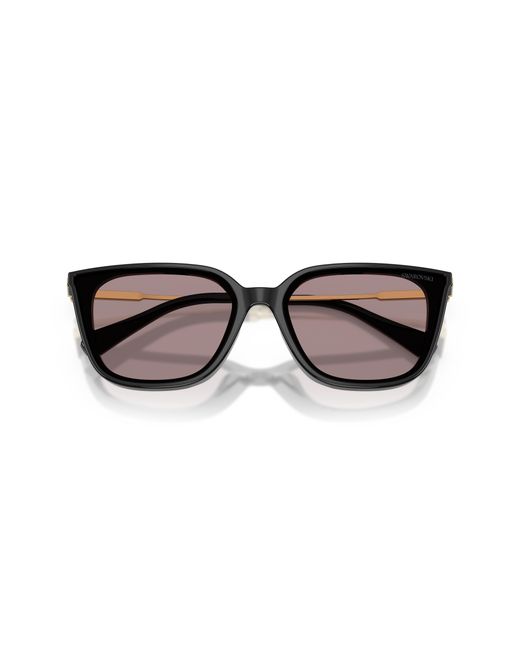 Swarovski Black Sk6054D 1001La Sunglasses Acetate Squared Normal