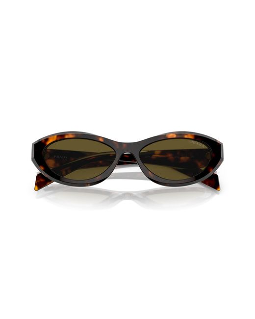 Prada Black Pr 26Zs 14L09Z Sunglasses Acetate Geometric Normal