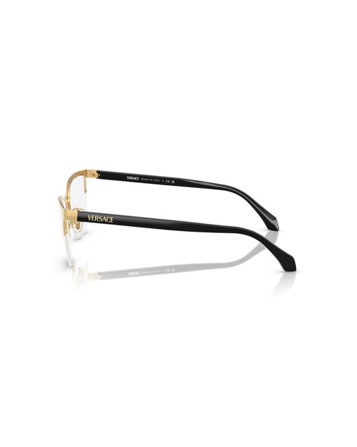 Versace Black Ve1304 1002 Optical Frames Metal Cat Eye Normal