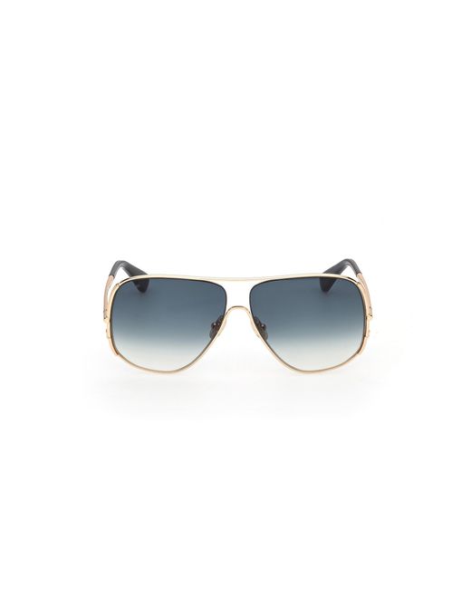 Max Mara Blue Mm0190 30P Sunglasses Metal Pilot Normal