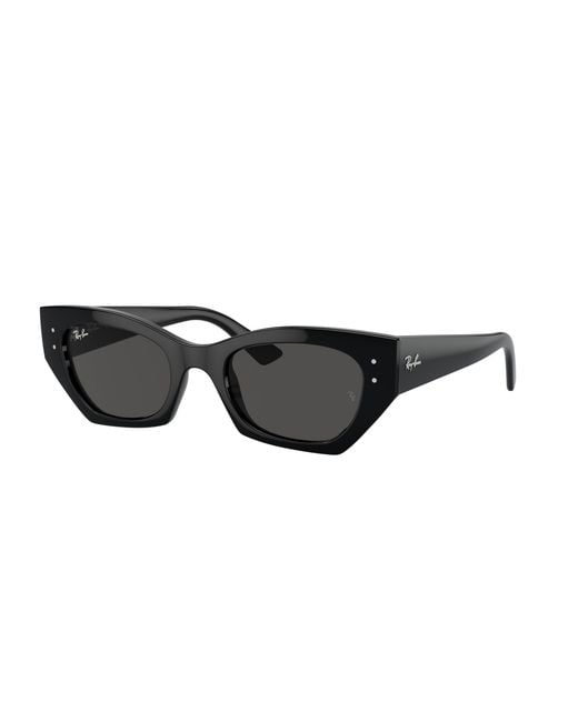 Ray-Ban Black Rb4430f Zena Low Bridge Fit Sunglasses