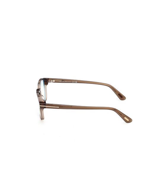 Tom Ford Black Ft6169-B 45 Optical Frames Acetate Round Normal for men