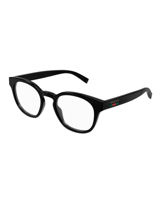 Gucci Black Gg1859O 004 Optical Frames Injected Transparent Round for men