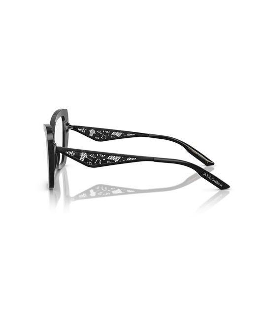 Dolce & Gabbana Black Dg3409 501 Optical Frames Acetate Transparent Cat Eye Normal