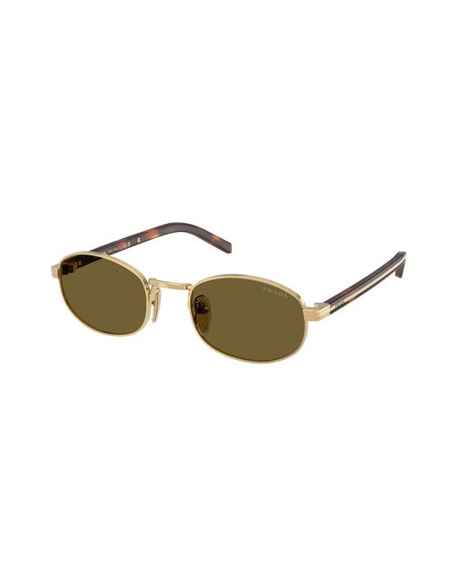 Prada Black Pr B53S 5Ak09Z Sunglasses Metal Round Normal