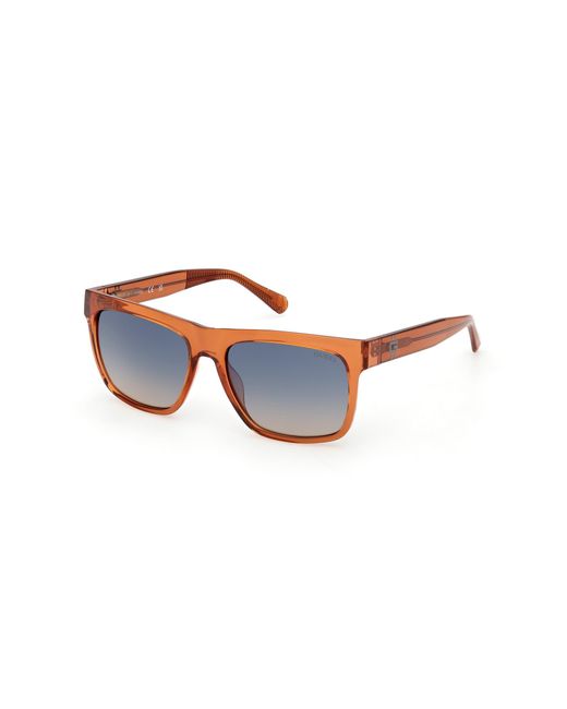 Guess Black Gu00222 42X Sunglasses Injected Squared Normal for men