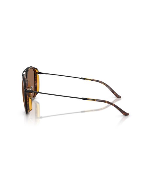 Emporio Armani Black Ea2163 300173 Sunglasses Metal Pilot Normal for men