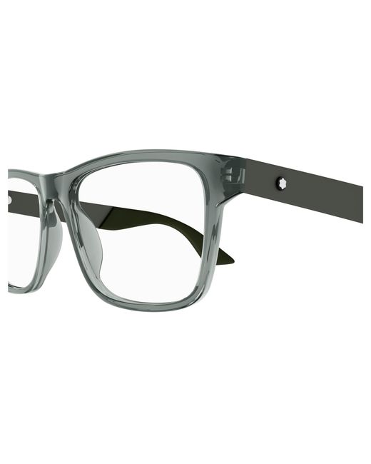Montblanc Black Mb0300O 003 Optical Frames Acetate Squared for men