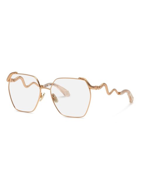 Roberto Cavalli Black Vrc103 08Fc Optical Frames Metal Geometric