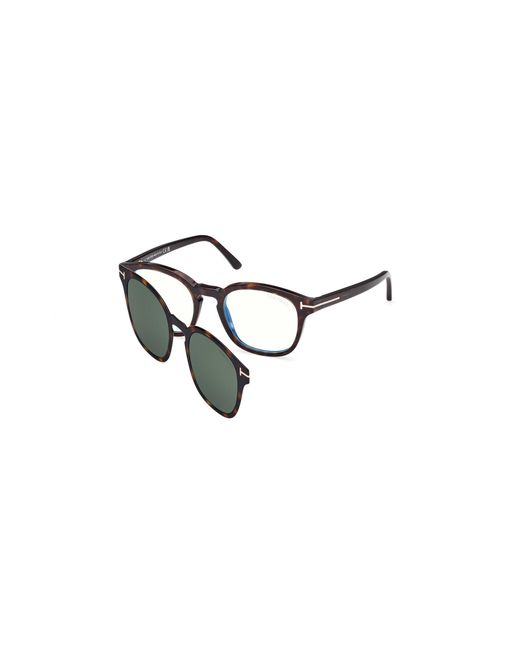 Tom Ford Black Ft5532-B 52N Optical Frames Acetate Round Normal for men