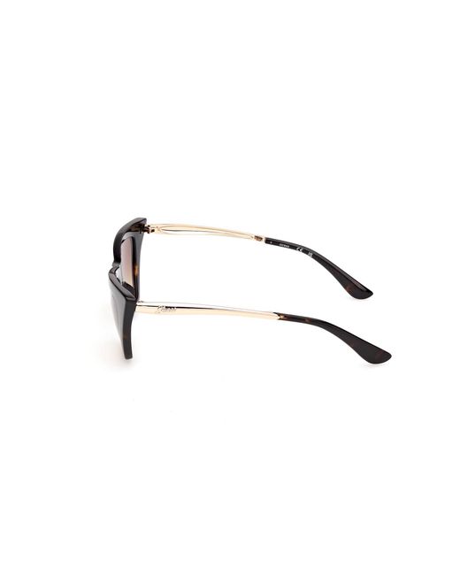 Guess Black Gu00310 52F Sunglasses Injected Cat Eye Normal