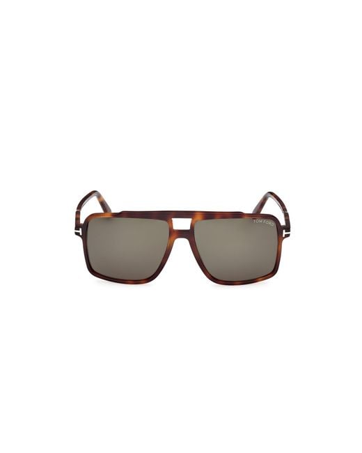 Tom Ford Black Ft1177 Kemp 53N Sunglasses Acetate Squared Normal for men