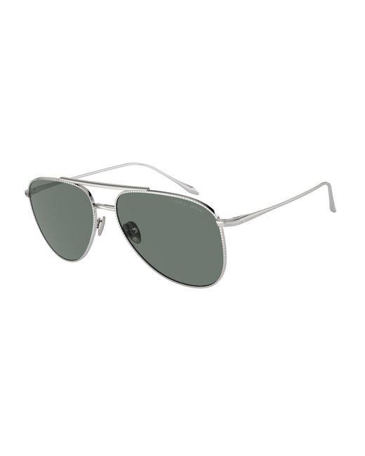 Giorgio Armani Black Ar6152 301511 Sunglasses Metal Pilot Normal