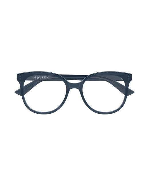 McQueen Black Am0540O 003 Optical Frames Acetate Transparent Cat Eye