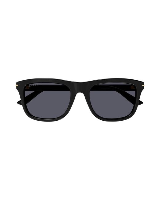 Gucci Black Gg1444S 001 Sunglasses Acetate Squared for men