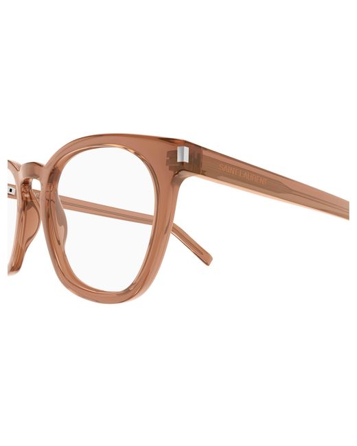 Saint Laurent Black Sl 28 Opt 015 Optical Frames Acetate Transparent Round