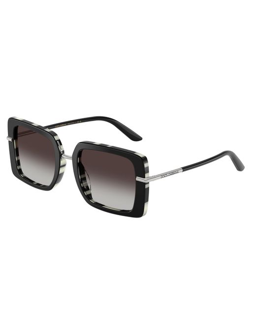 Dolce & Gabbana Black Dg4491 33728G Sunglasses Acetate Squared Normal Shaded