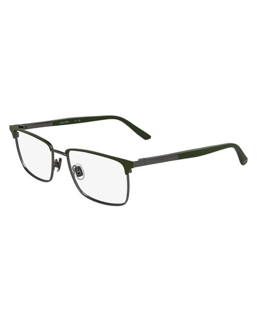Calvin Klein Black Ck25106 330 Optical Frames Metal Squared Normal for men