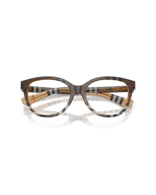 Burberry Black Be2456 4202 Optical Frames Acetate Transparent Cat Eye Normal