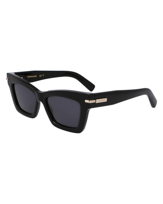 Ferragamo Black Sf2031S 001 Sunglasses Acetate Squared Normal