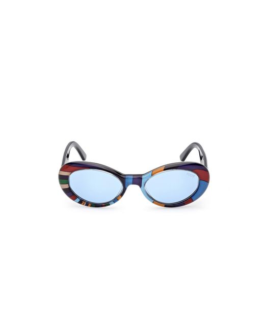 Emilio Pucci Black Ep0234 99V Sunglasses Acetate Round Normal