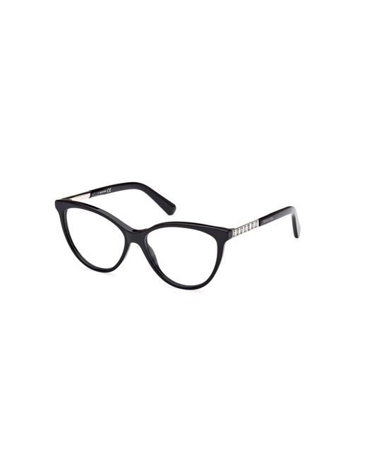 Swarovski Black Sk5474 001 Optical Frames Outlet Acetate Round Normal