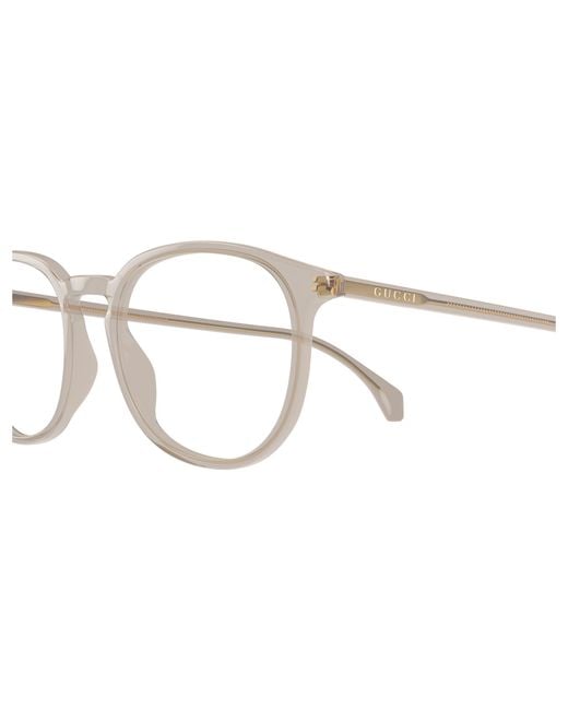 Gucci Black Gg0551O 020 Optical Frames Acetate Transparent Round for men