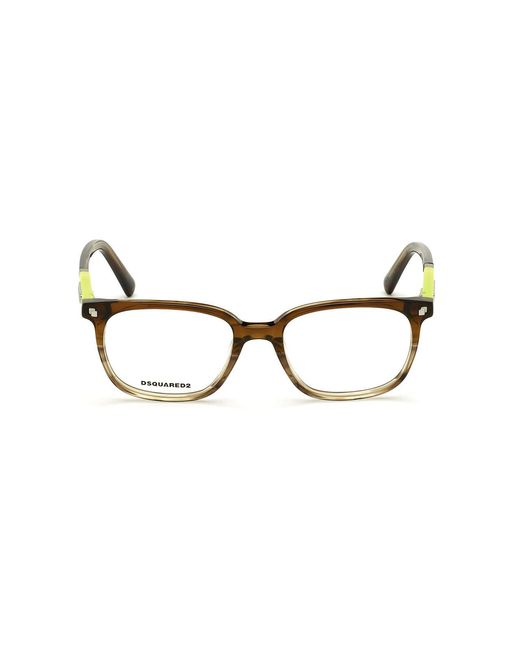 DSquared² Black Dq5297 047 Optical Frames Outlet Acetate Squared for men