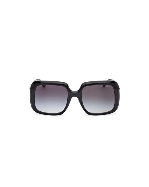 Guess Black Gu00161 01B Sunglasses Injected Smoke Squared Normal