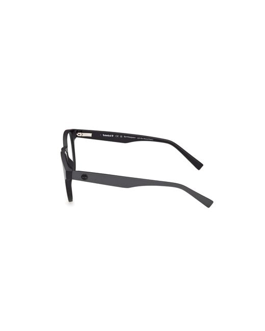Timberland Black Tb50101 020 Optical Frames Injected Round Normal