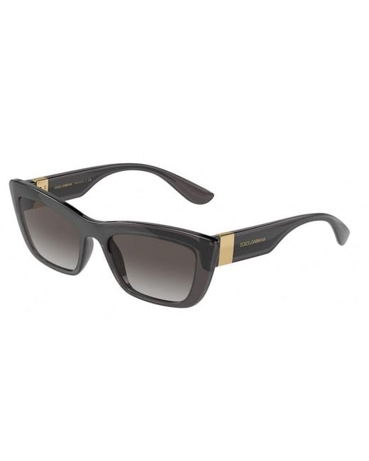 Dolce & Gabbana Black Dg6171 32578G Sunglasses Plastic Cat Eye Normal Nuanced