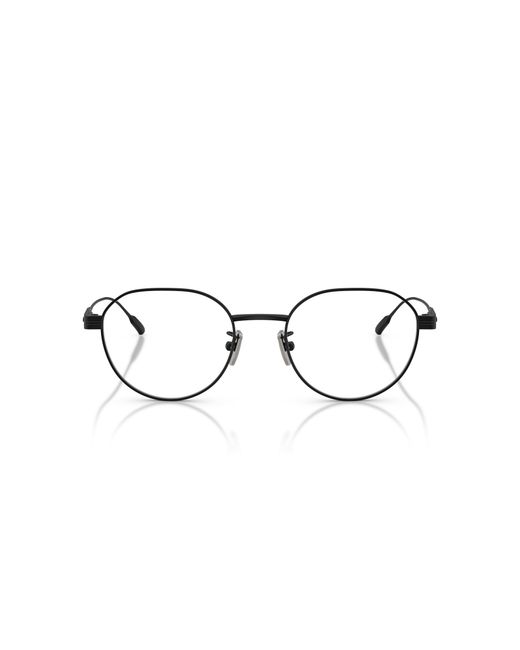 Moncler Black Me1007Td 1001 Optical Frames Titanium Transparent Round Normal