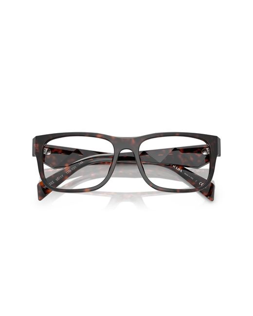 Prada Black Pr 22Zv 17N1O1 Optical Frames Acetate Pillow Normal for men