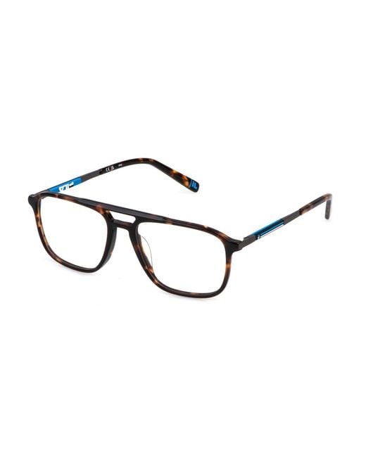 Fila Black Vfi881 4Bly Optical Frames Acetate Squared for men