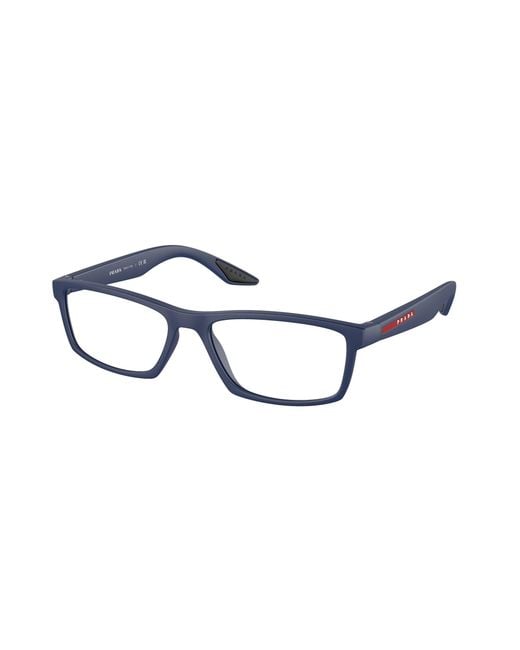 Prada Linea Rossa Black Ps 04Pv U631O1 Optical Frames Injected Squared Normal for men