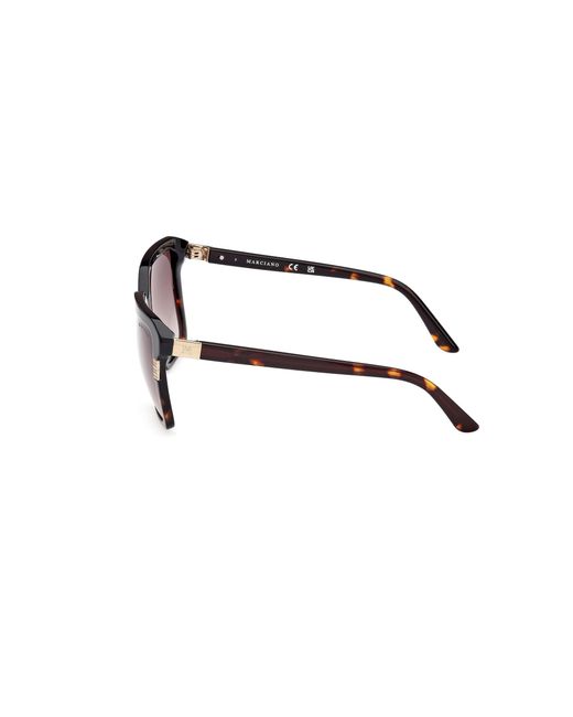 Guess Black Gm00009 05B Sunglasses Acetate Smoke Squared Normal