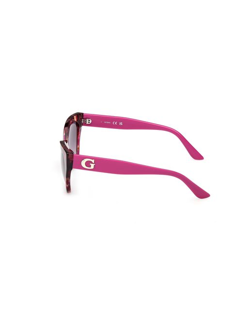 Guess Black Gu00204 78F Sunglasses Acetate Grigio Cat Eye Normal Sfumato