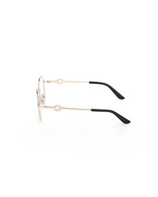 Guess Black Gu50348 005 Optical Frames Metal Round Normal