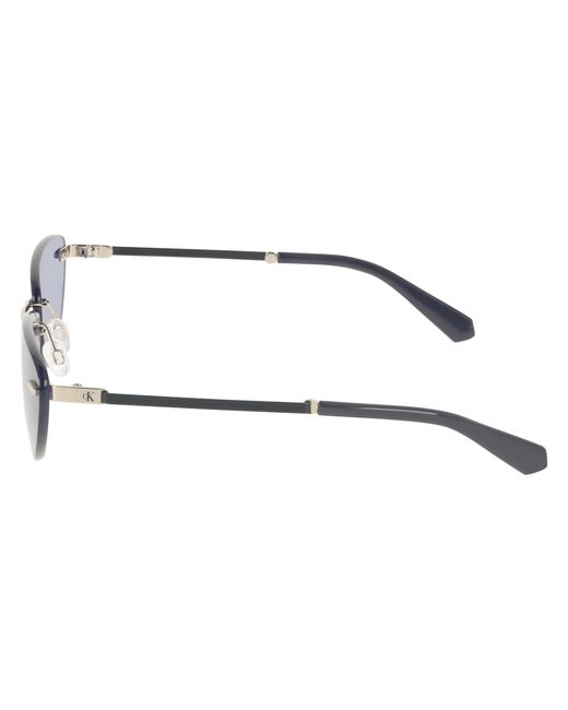 Calvin Klein Black Ckj25208S 047 Sunglasses Metal Cat Eye Normal Shaded
