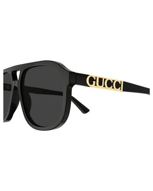 Gucci Black Gg1188S 001 Sunglasses Acetate Squared Polarized