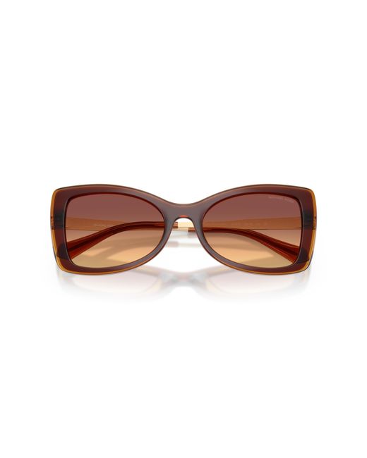 Michael Kors Black Mk2272U Malaga 311378 Sunglasses Injected Butterfly Normal Nuanced