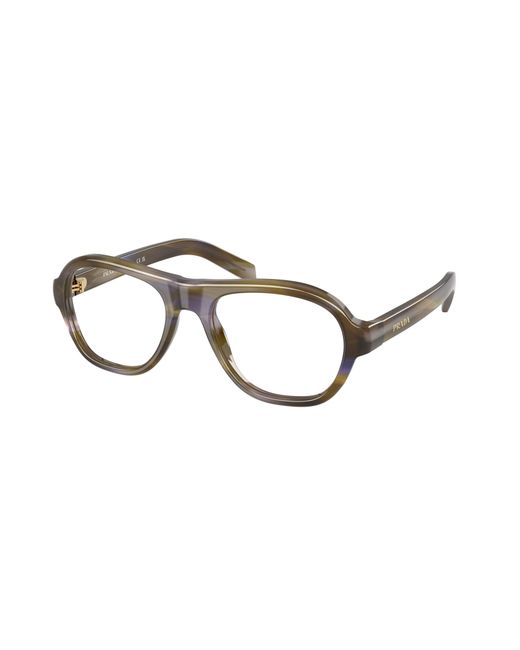 Prada Black Pr C12V 23G1O1 Optical Frames Acetate Pillow Normal