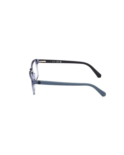 Guess Black Gu50130 090 Optical Frames Acetate Squared Normal for men