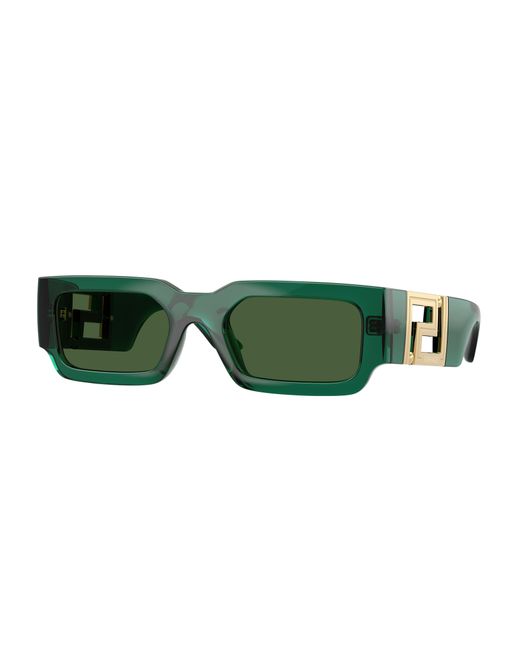 Versace Green Ve4506U 514471 Sunglasses Injected Squared Normal for men