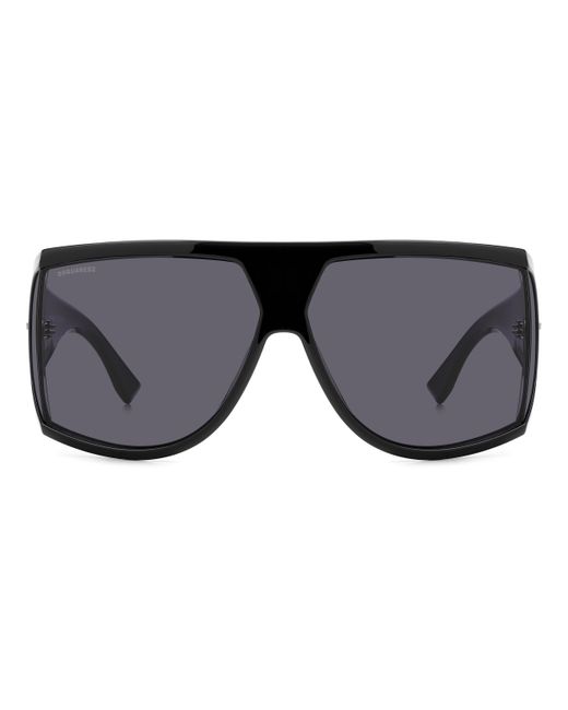 DSquared² Black D2 0124/S Ans/Ir Sunglasses Plastic Wraparound Normal for men