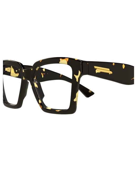 Bottega Veneta Black Bv1458O 002 Optical Frames Acetate Transparent Squared