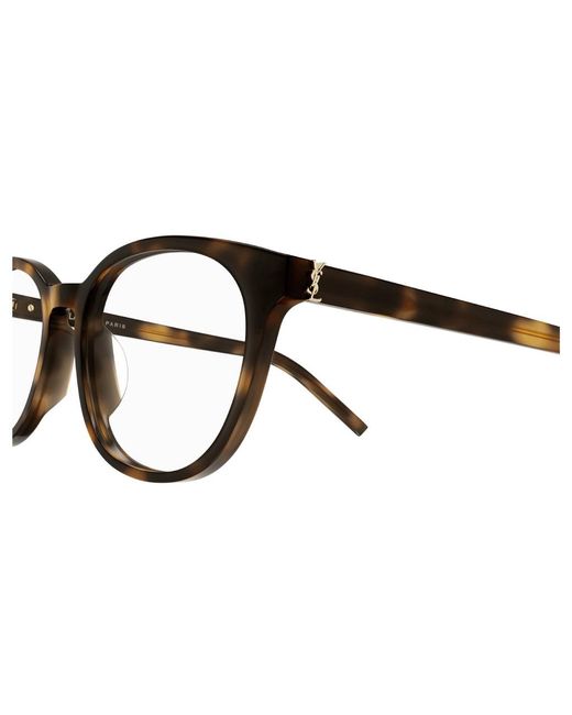 Saint Laurent Black Sl M111/F 002 Optical Frames Plastic Squared