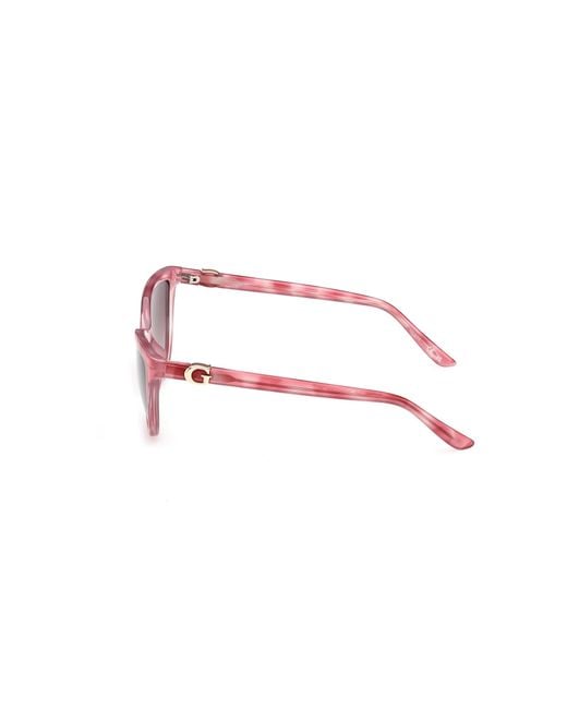 Guess Pink Gu00189 74F Sunglasses Injected Cat Eye Normal