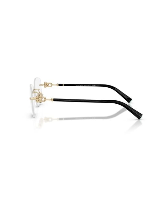 Tiffany & Co Black Tf1170D 6021 Optical Frames Metal Squared Normal