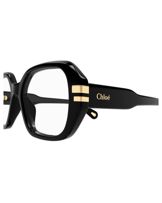 Chloé Black Ch0266O 001 Optical Frames Acetate Transparent Squared